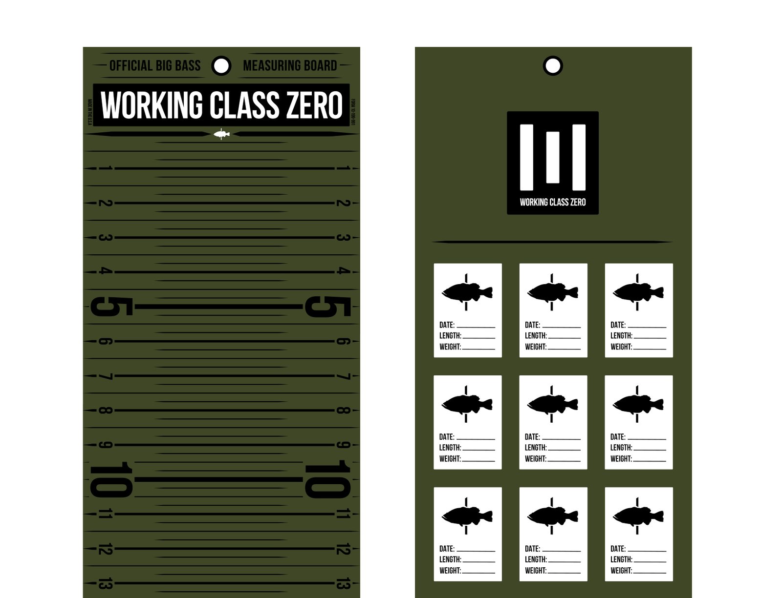 WORKING CLASS ZERO — Measuring Boards